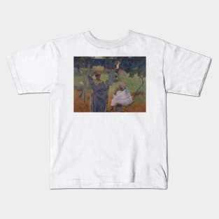 Among the mangoes at Martinique by Paul Gauguin Kids T-Shirt